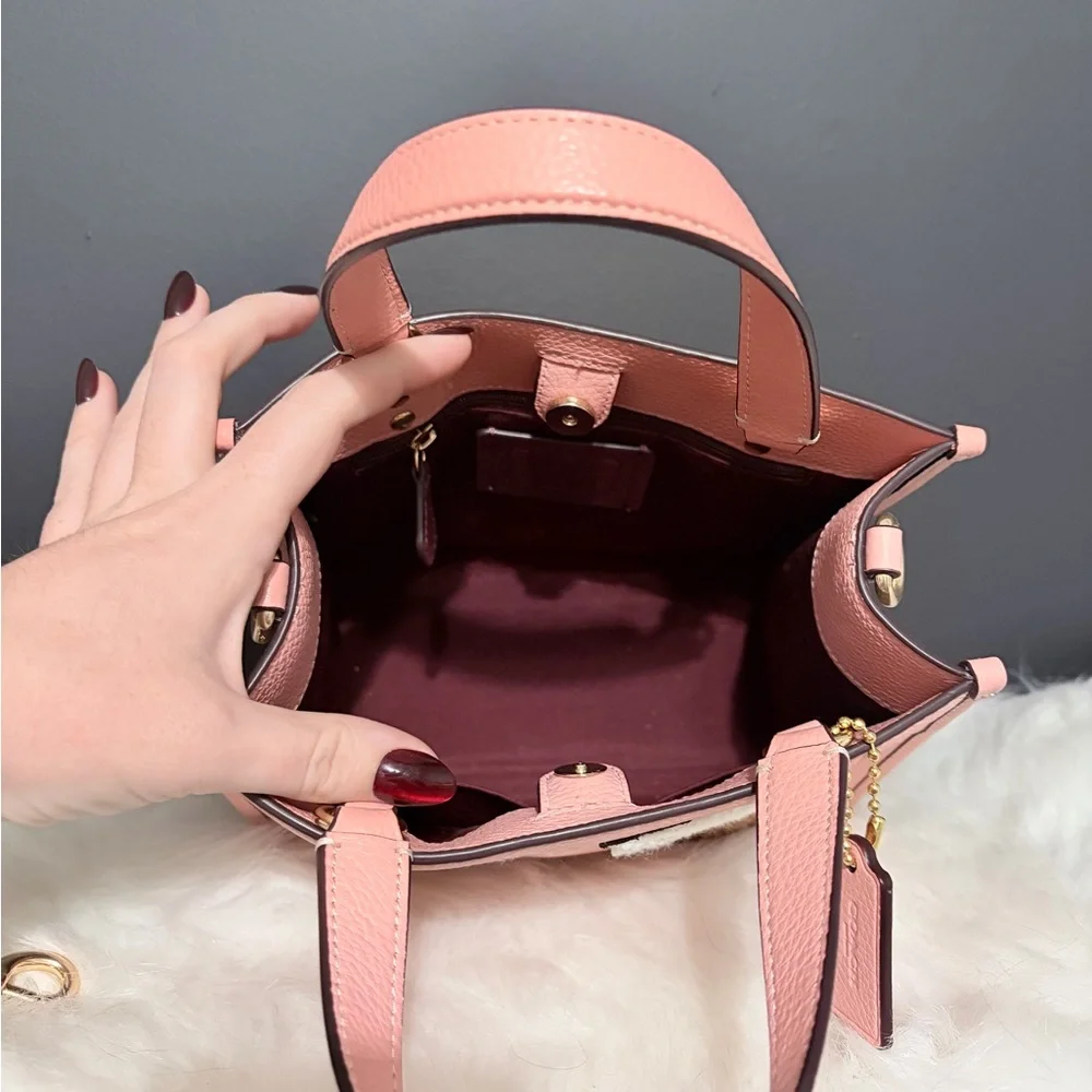 Coach Dempsey Tote Pink Creature Patches - Picture 5 of 6